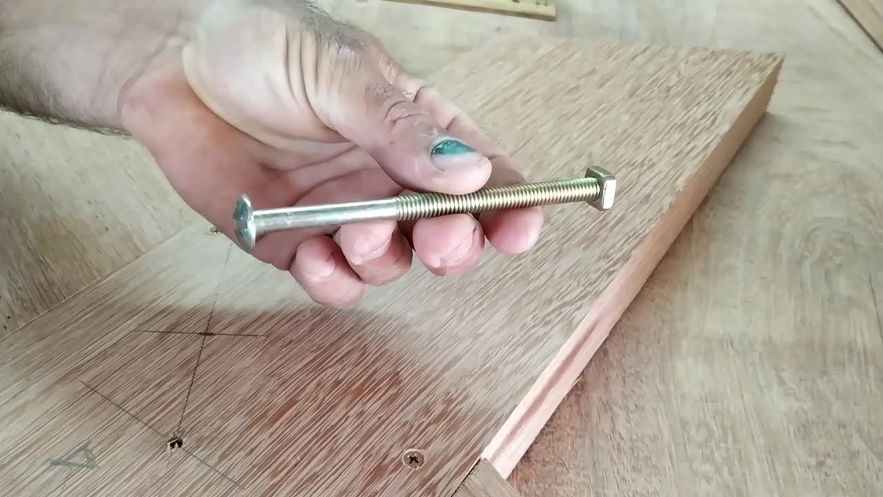MESA PÉ EM X, COMO FIXAR O TRAVESSÃO com parafusos INVISIVEIS, 3 formas simples de fazer