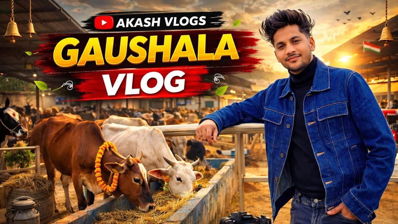 gaushala vlogs with Akash #vlogs #shorts #gaushala 