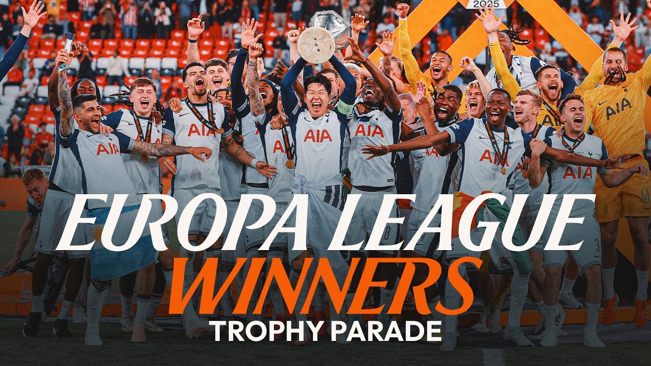 TOTTENHAM HOTSPUR EUROPA LEAGUE WINNERS TROPHY PARADE | LIVE