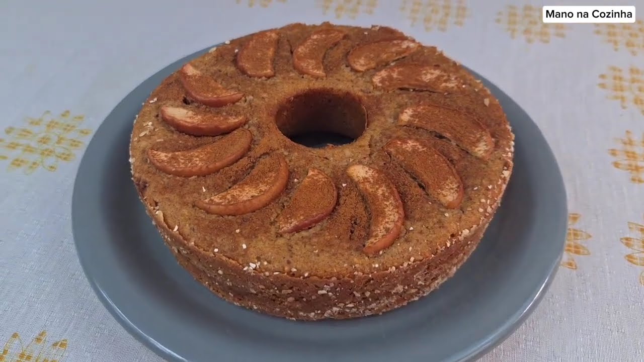 BOLO DE MAÇÃ FIT/MUITO FÁCIL
