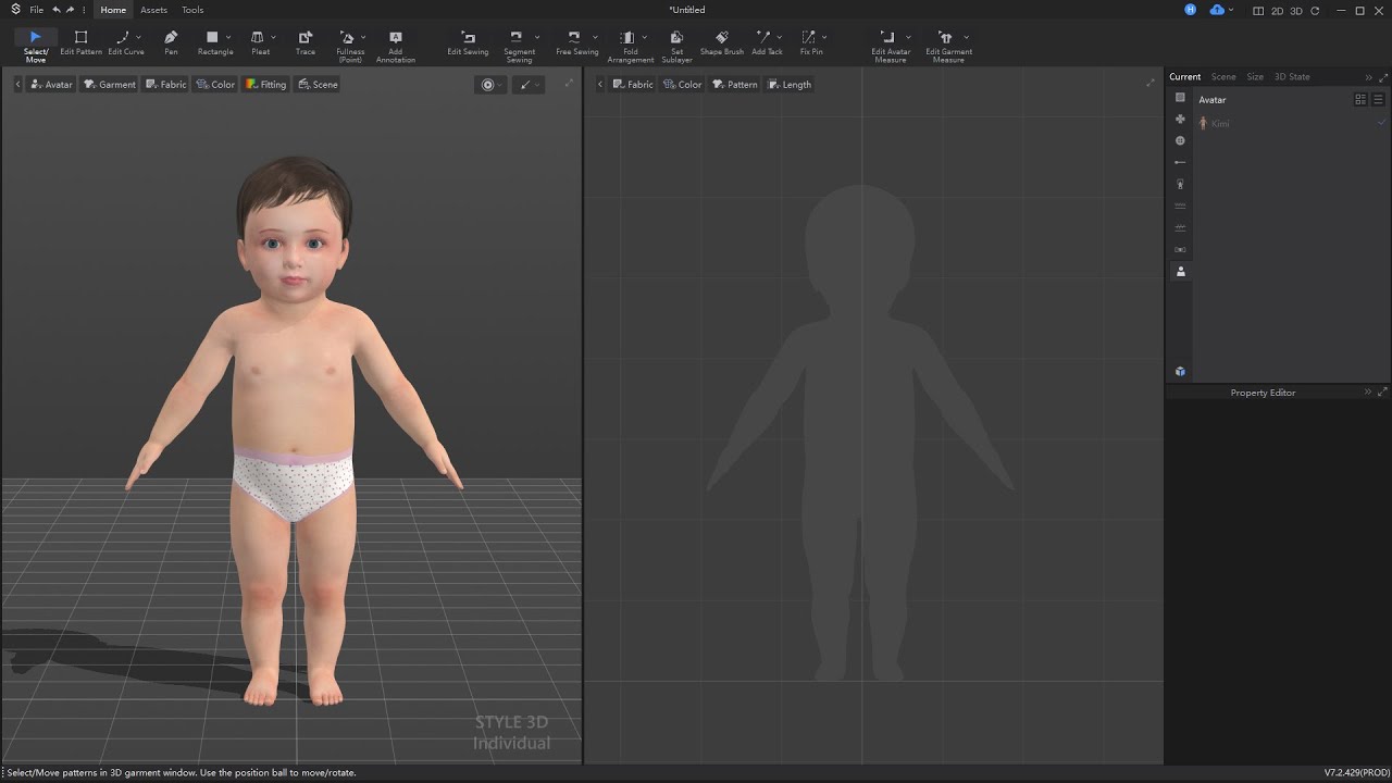 Style3D для новичков — 07. Как добавить аватар в Style3D