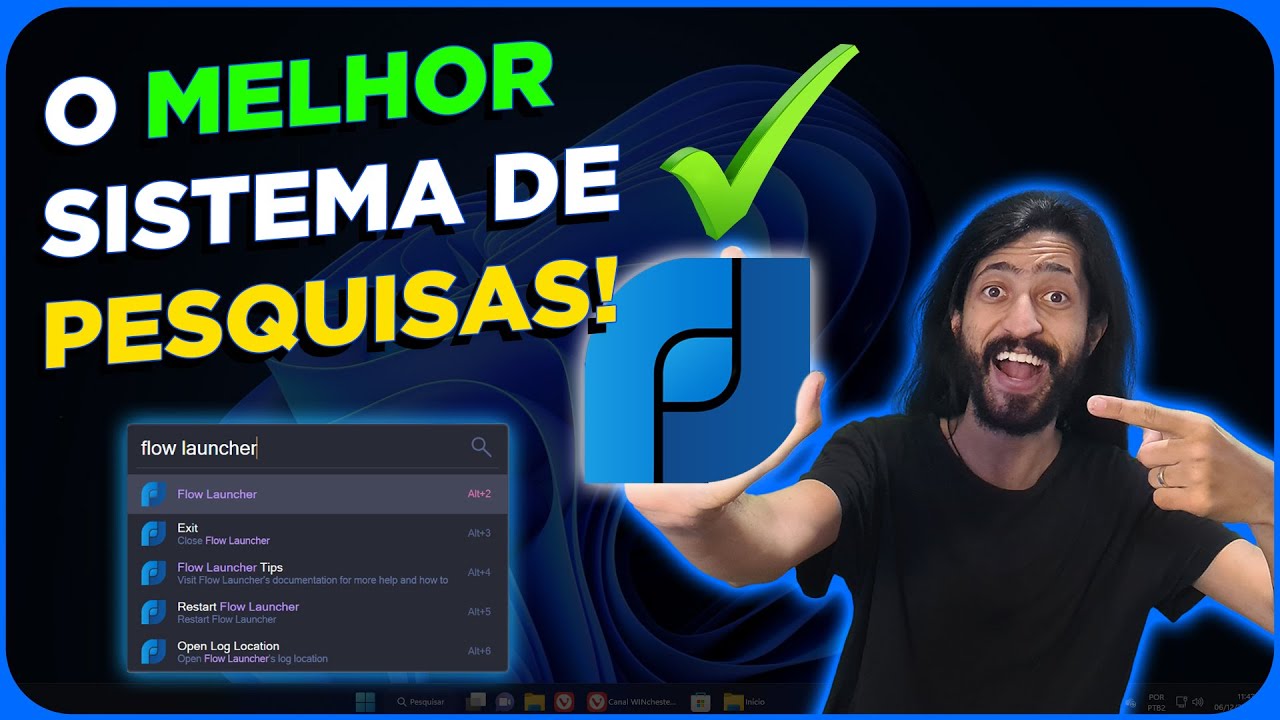 FLOW LAUNCHER - o MELHOR sistema de pesquisa para Windows!!