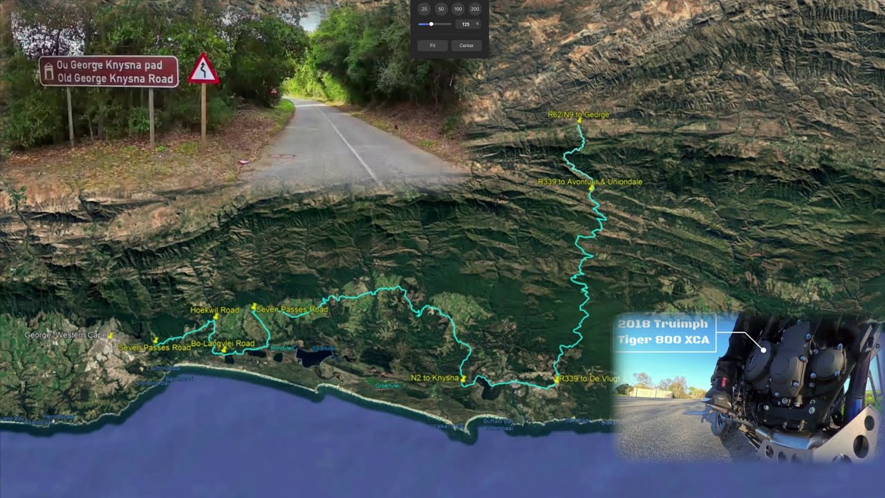George, South Africa to Avontuur via Seven Passes Road and Prince Alfred Pass