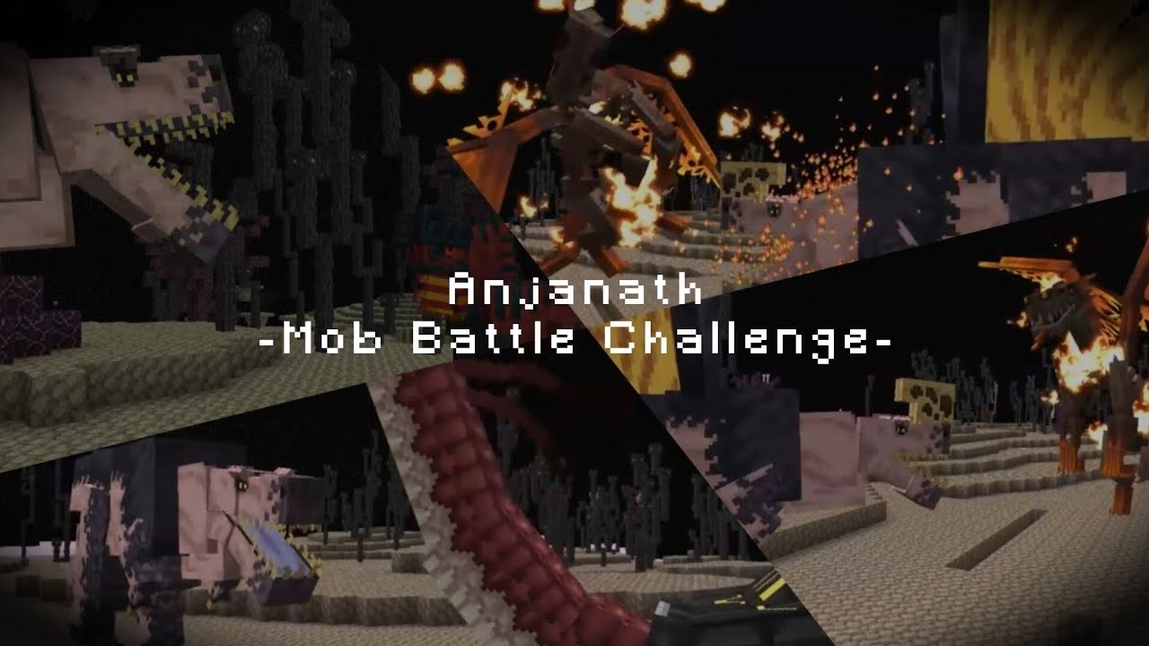 Minecraft Anjanath Mob Battle Challenge 10 (Unnamed Monster Mod)