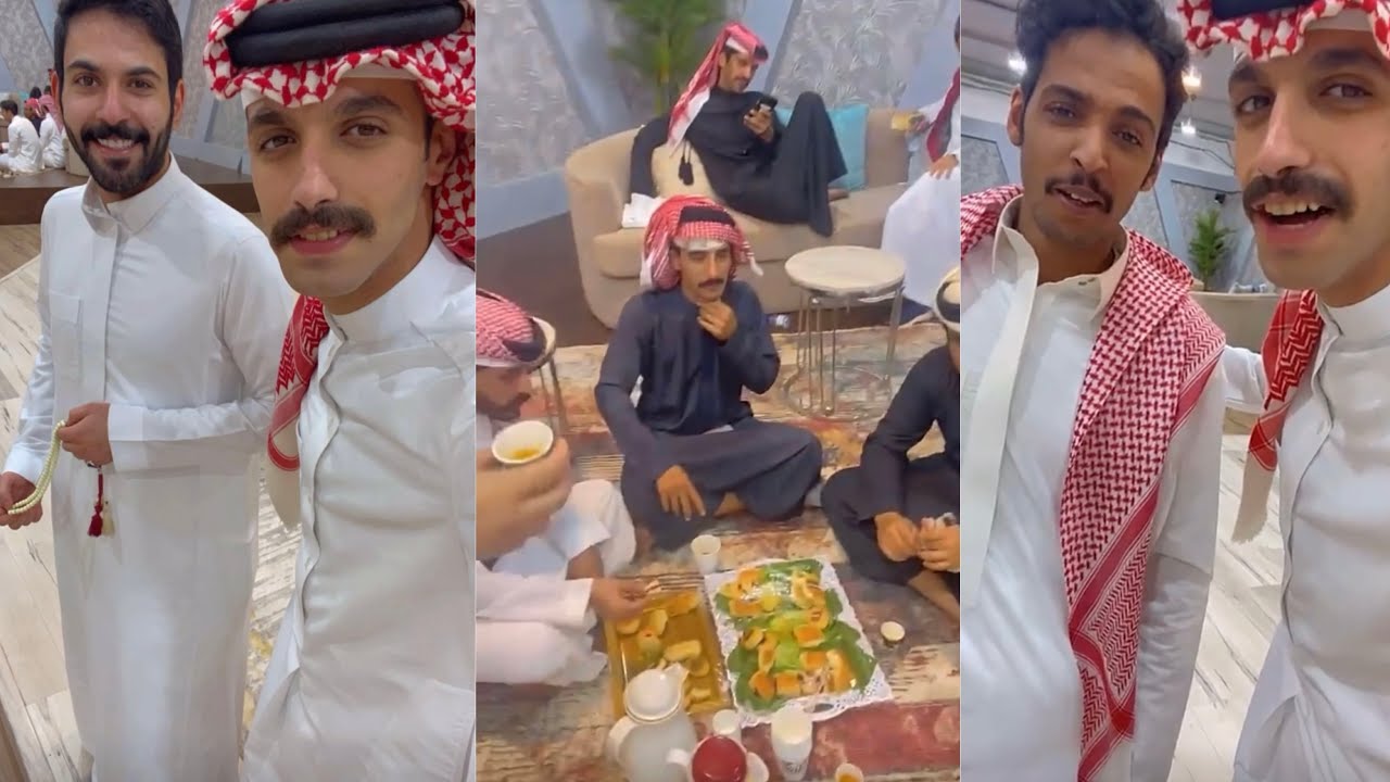 سنابات ضاري سنيد مع الشباب في المنتجع