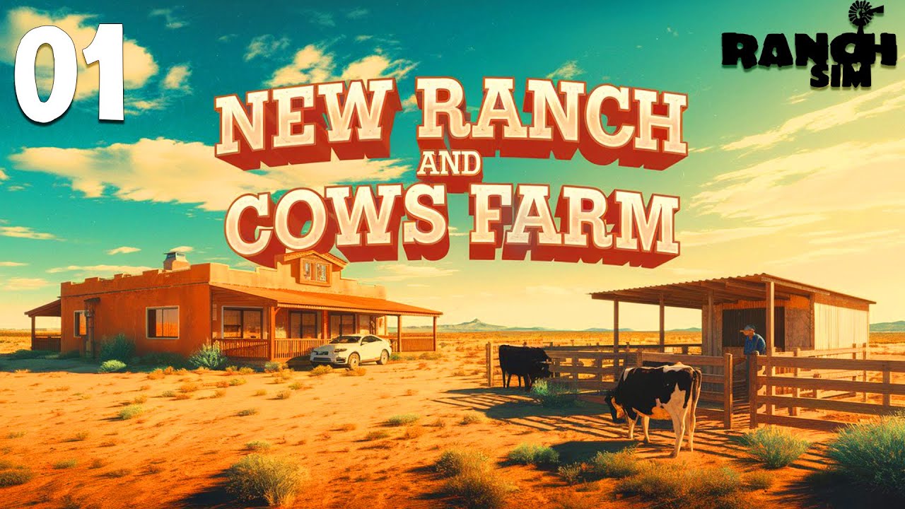 NEW Ranch Simulator Adventure! 🏡 Buying My First Ranch & Building a Cow Farm 🚜 (Southwest Map)