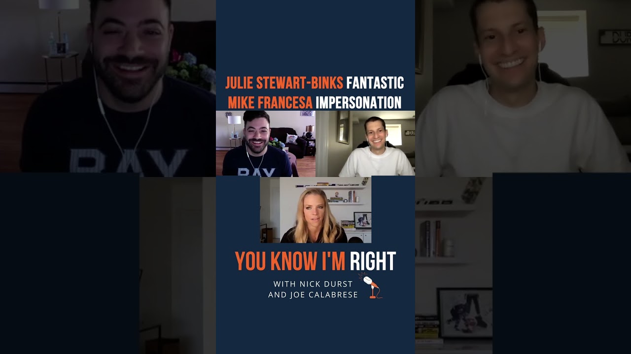 Julie Stewart-Binks Mike Francesa impersonation 