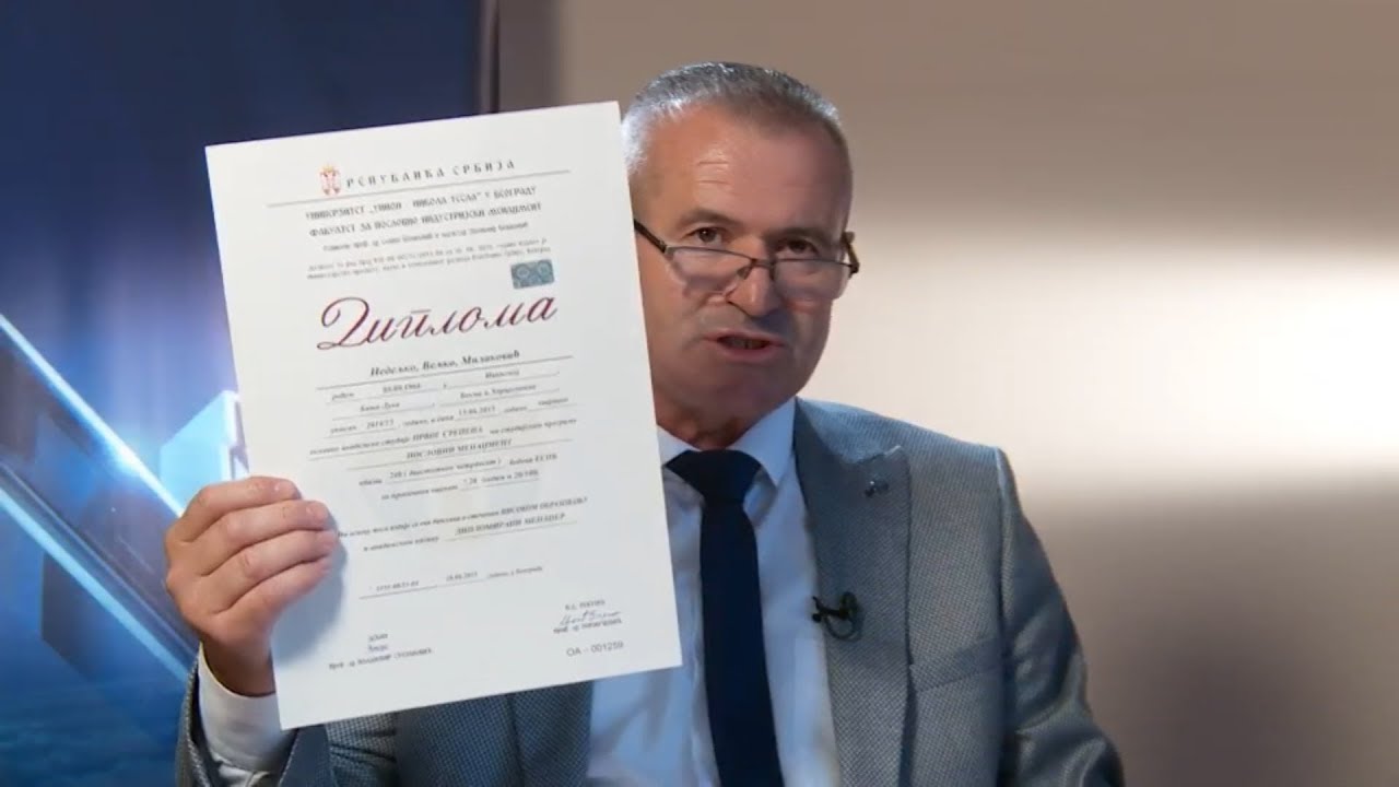 Nedeljko Milaković o optužbama da je završio fakultet za tri dana
