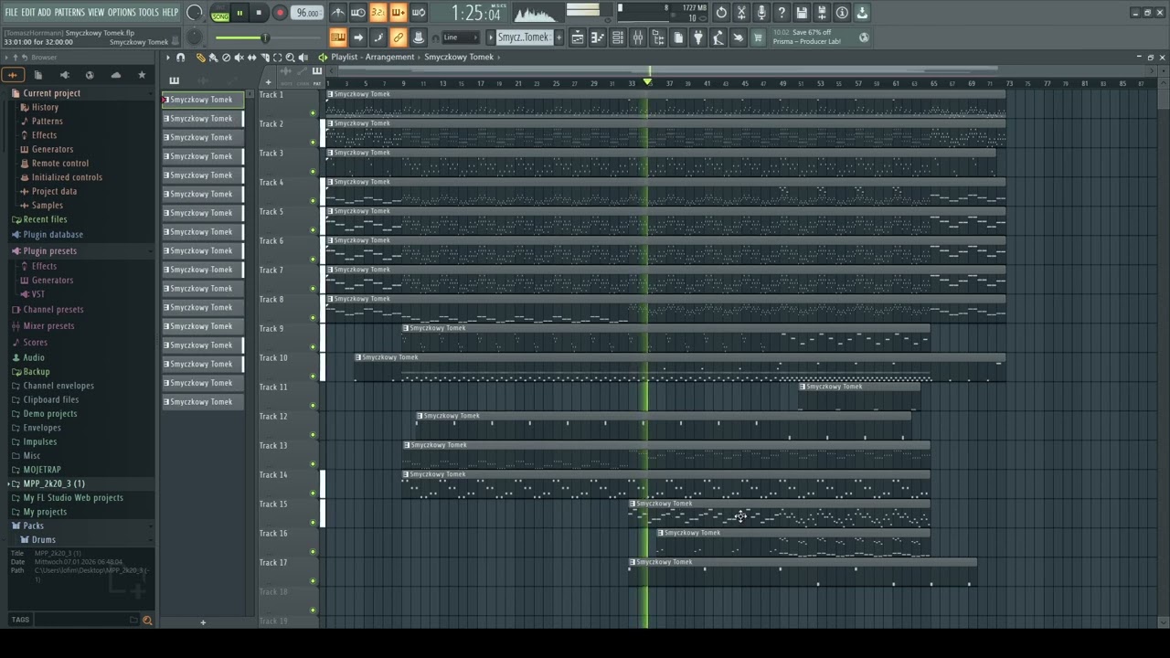 Podskórny Rytm – utwór orkiestralny (FL Studio)