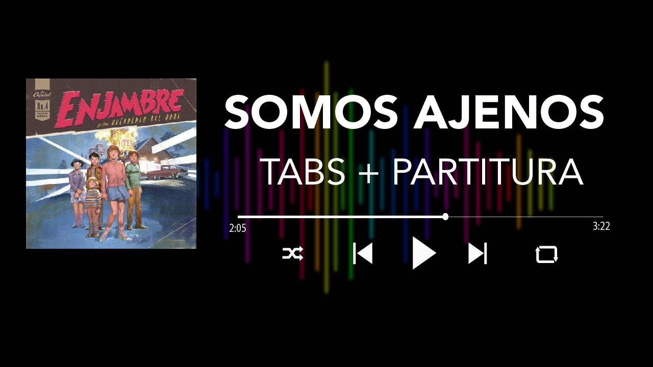 Enjambre - Somos ajenos (Bass Cover/ Tabs + Partitura + Acordes)