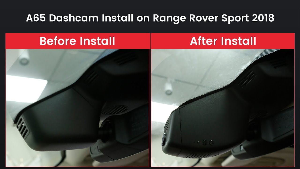 Mercylion A65 Dashcam Install on Range Rover Sport 2018 | Plug-and-Play from the reading lamp