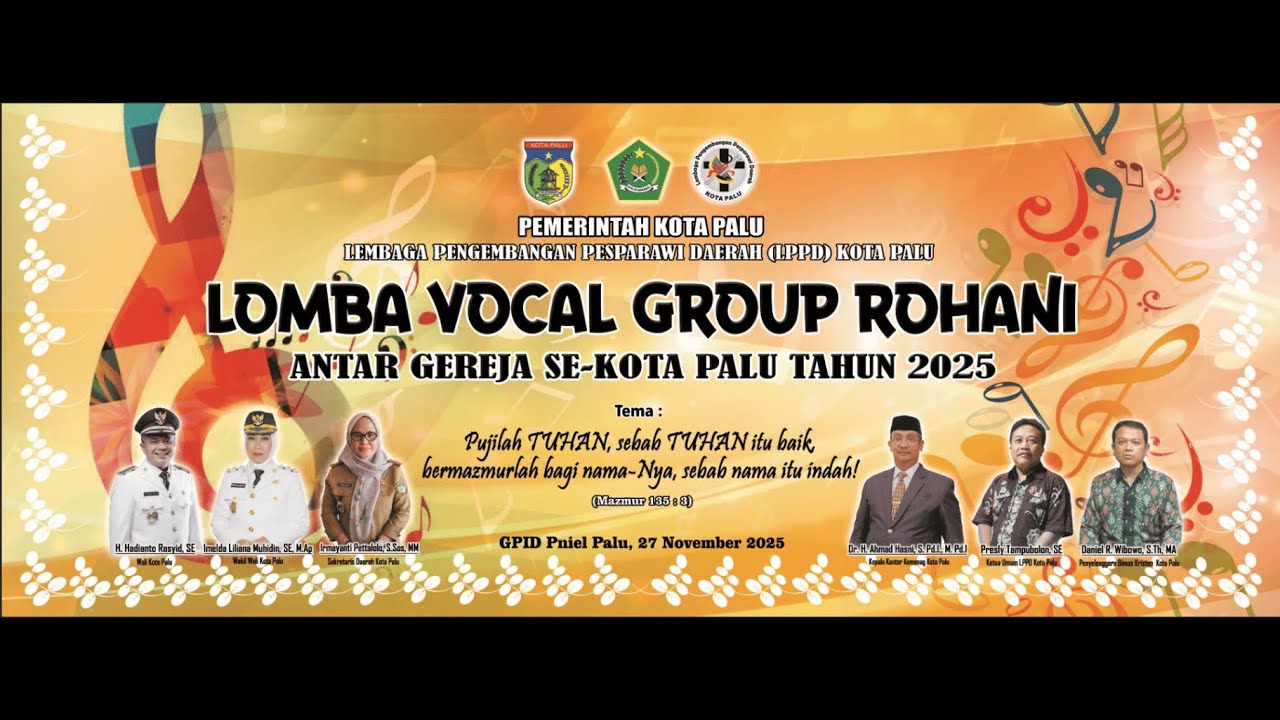 Live - Lomba Vocal Group Rohani Antar Gereja Kota Palu 2025
