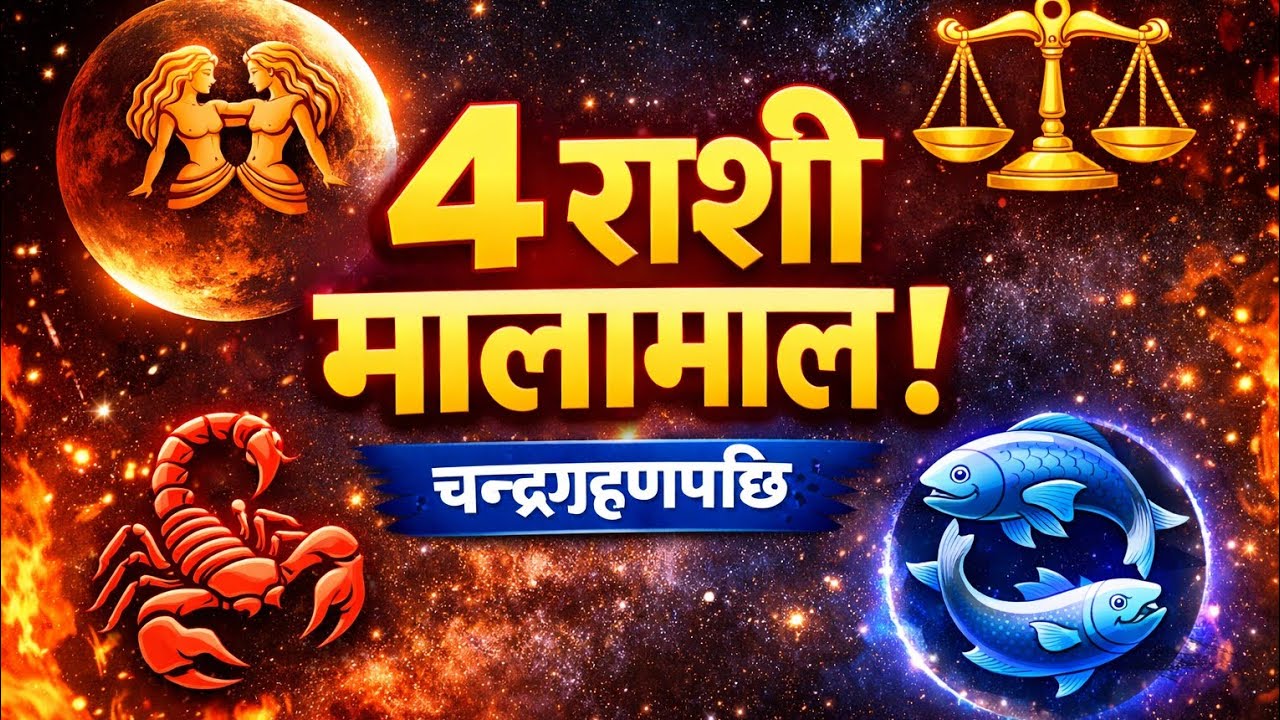 चन्द्र ग्रहण , ग्रहणको ठूलो असर! यी ४ राशी बन्नेछन् मालामाल !चन्द्रग्रहणपछि यी ४ राशी मालामाल! 