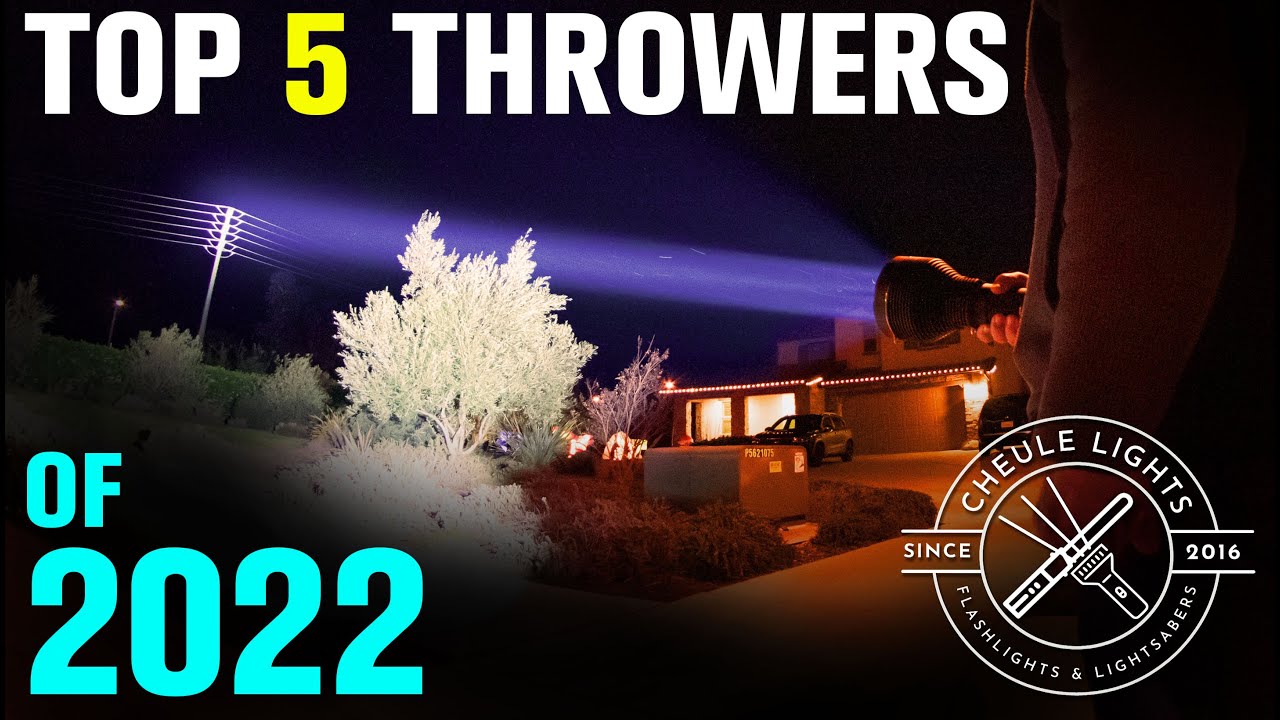 Top Five Flashlight Throwers of 2022 (SBT90.2 shootout!)