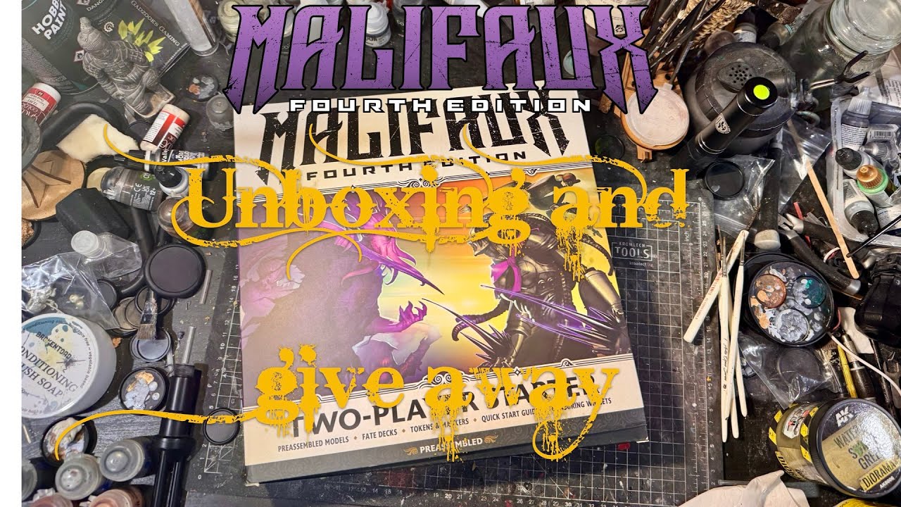 Malifaux 4th Edition Starter Set unboxing and Giveaway