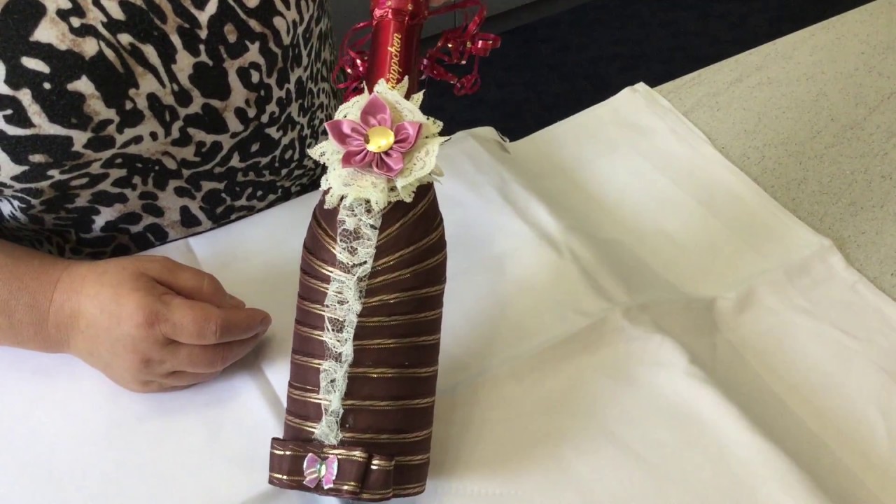 Sektflasche verpacken