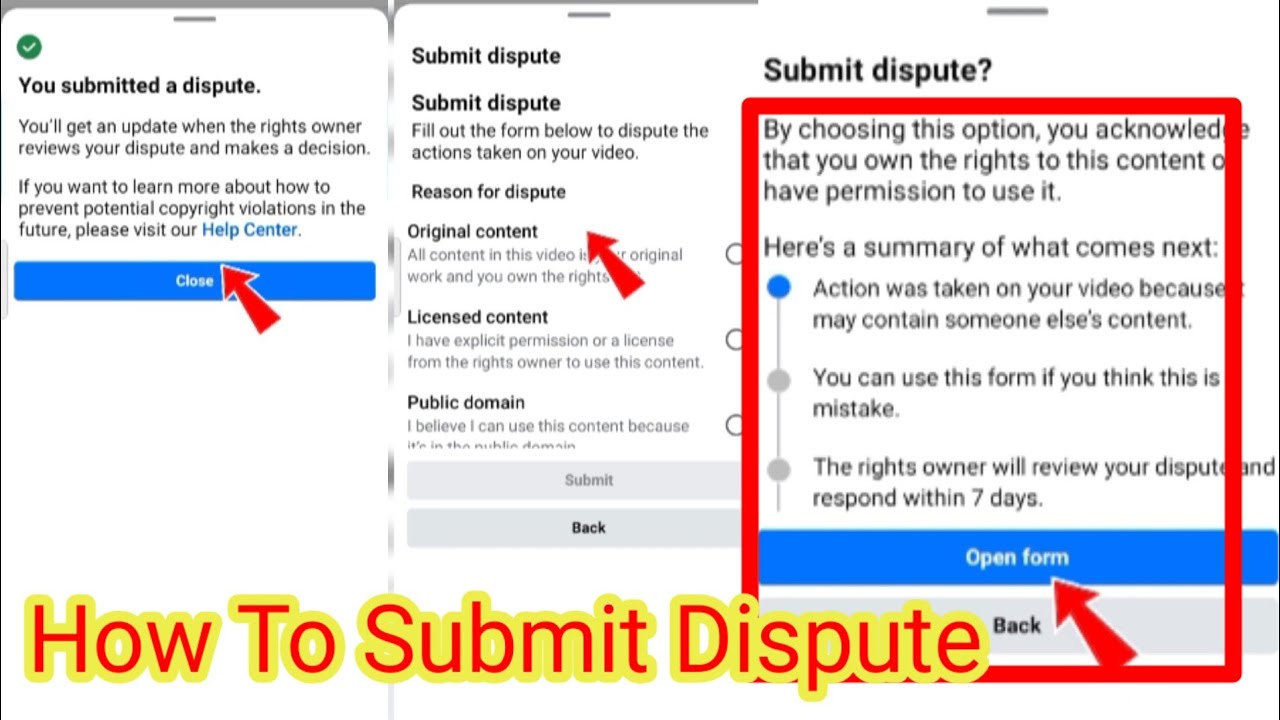 How To Submitted Dispute On Your Facebook Video| Blocked Your Video Because It May Contain 