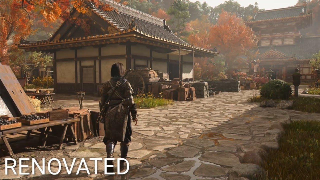 Assassin's Creed Shadows - Hideout Tour - Autumn Breeze - Cute small Village - Renovated