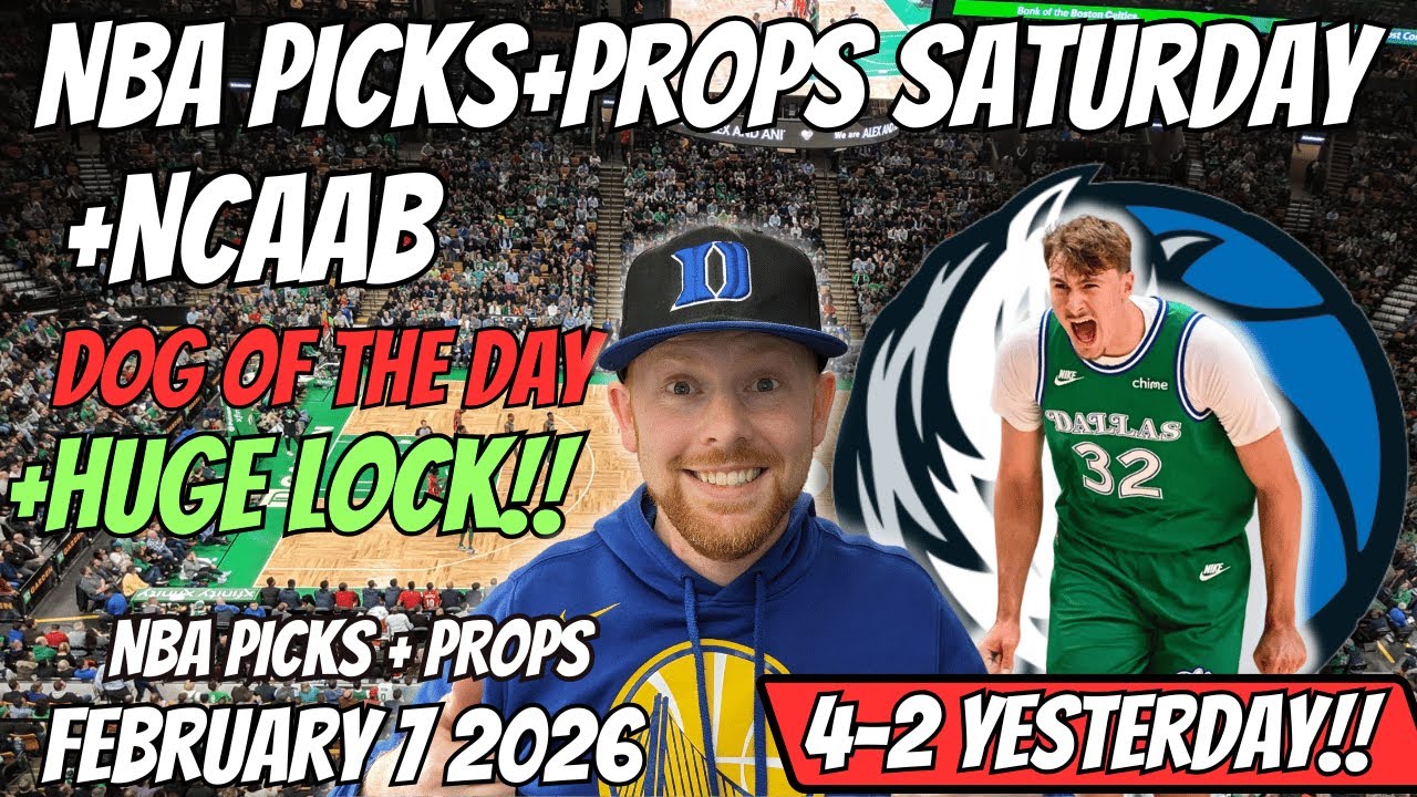 NBA Picks Today Saturday 2/7/2026 | Free NBA Best Bets, Player Props, and Predictions