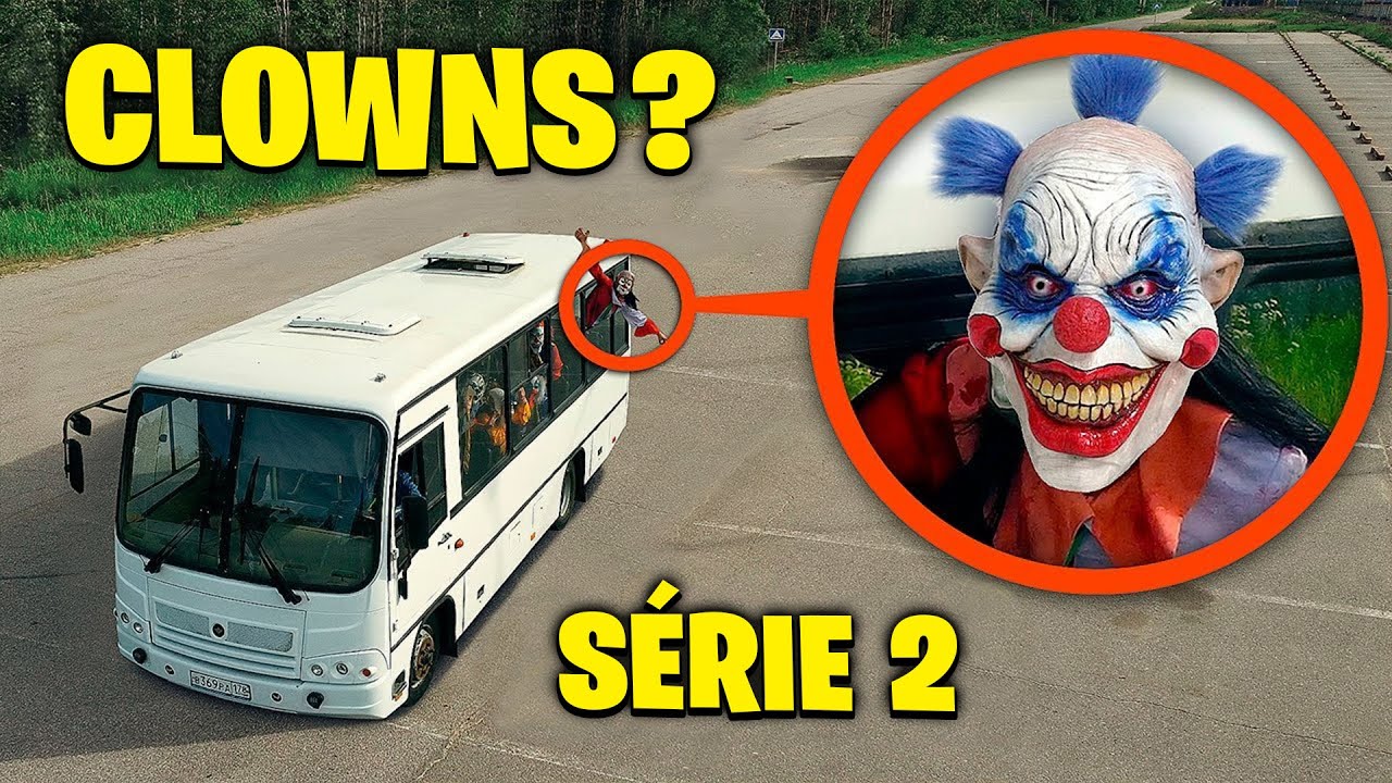 Si tu vois ce bus scolaire rempli de CLOWNS, ne le d&eacute;passe pas ! &Eacute;loignez-vous VITE ! S&eacute;rie 2