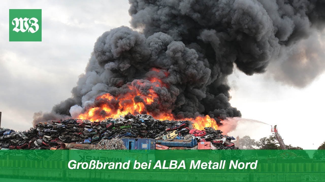 Großbrand bei ALBA Metall Nord | Wilhelmshavener Zeitung