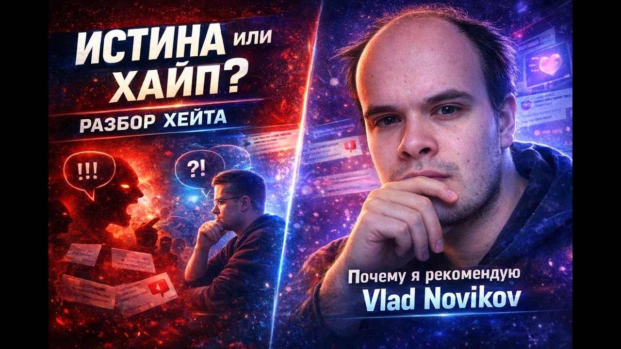 Интеллектуальный аудит канала Vlad Novikov: Истина или хайп?