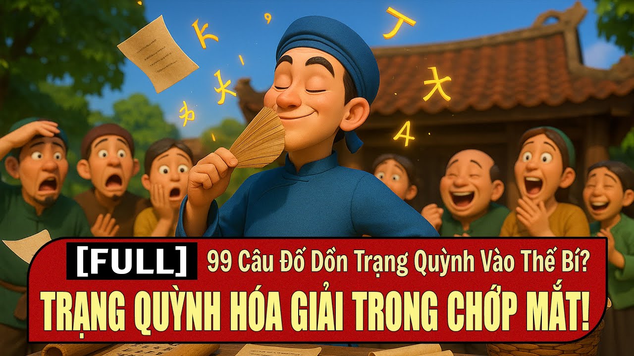 99 Câu Đố Dồn Trạng Quỳnh Vào Thế Bí? Không! Ông Đáp Một Câu Khiến Tất Cả Đều Sốc!