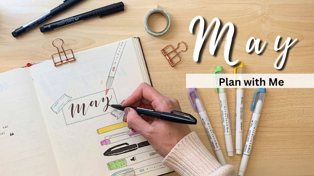PLAN WITH ME | May 2023 Bullet Journal Setup 🖊️