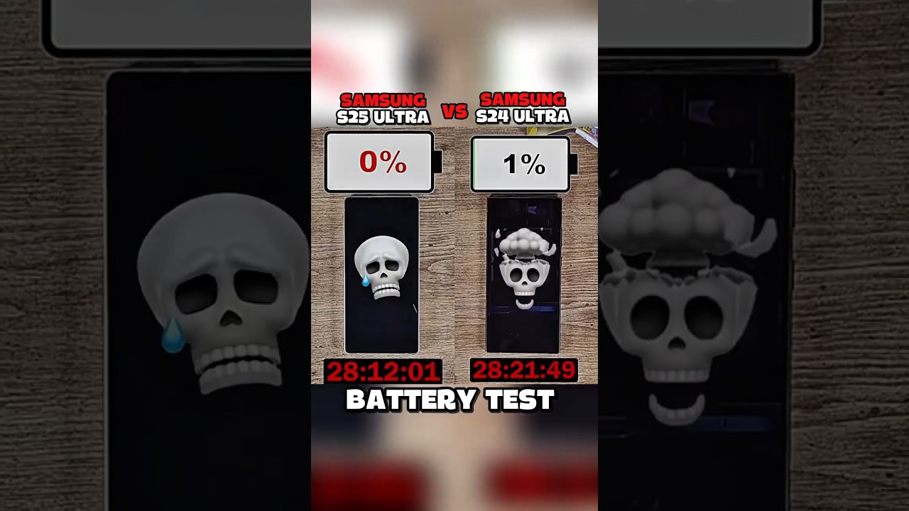 SAMSUNG S24 ULTRA VS SAMSUNG S25 ULTRA BATTERY 🔋 TEST?
