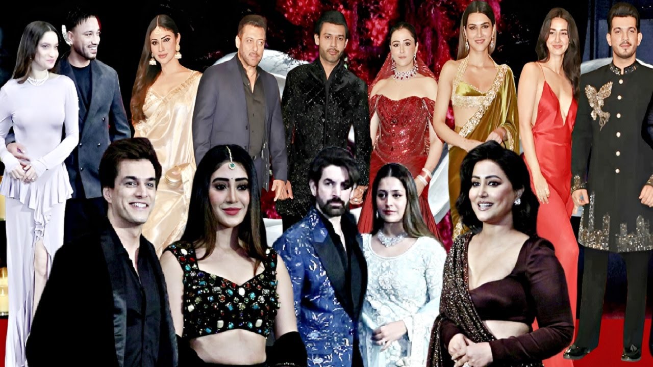 Shivangi Joshi, Mohsin Khan, Ankita Lokhnde, Salman Khan At Nupur Sanon-Stebin Ben Wedding Reception