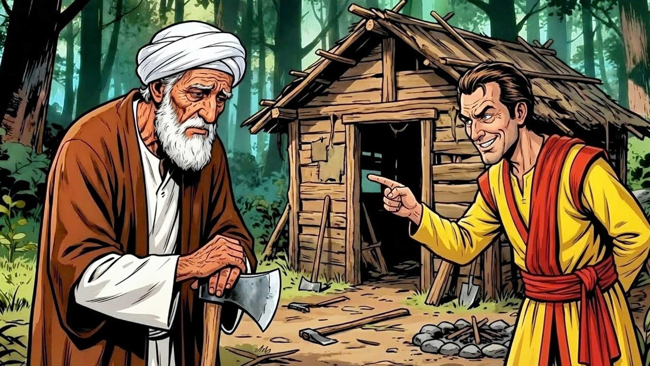 حكاية الحطاب الفقير الذي أهانه الرجل الغني فرزقه الله بسنجاب من ذهب.