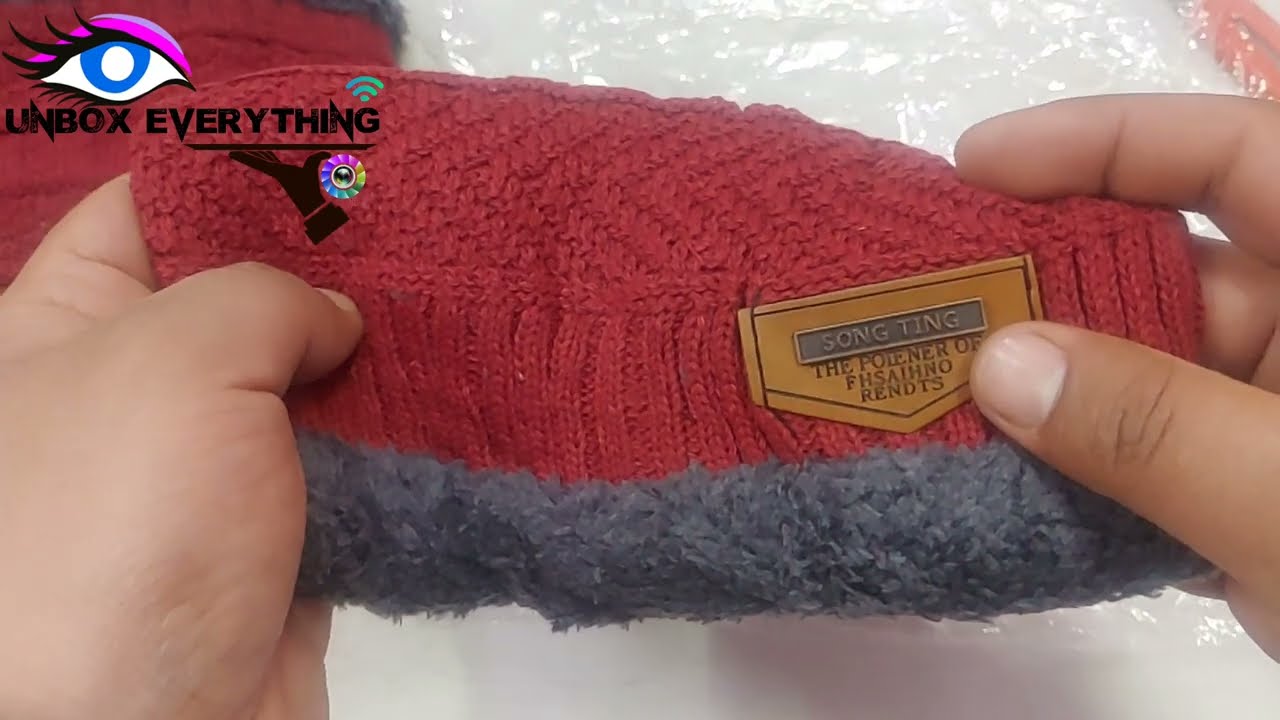 Fitness Mantra® Gym Winter Cap & Muffler for Men & Women| Beanie Cap| 1 Set|