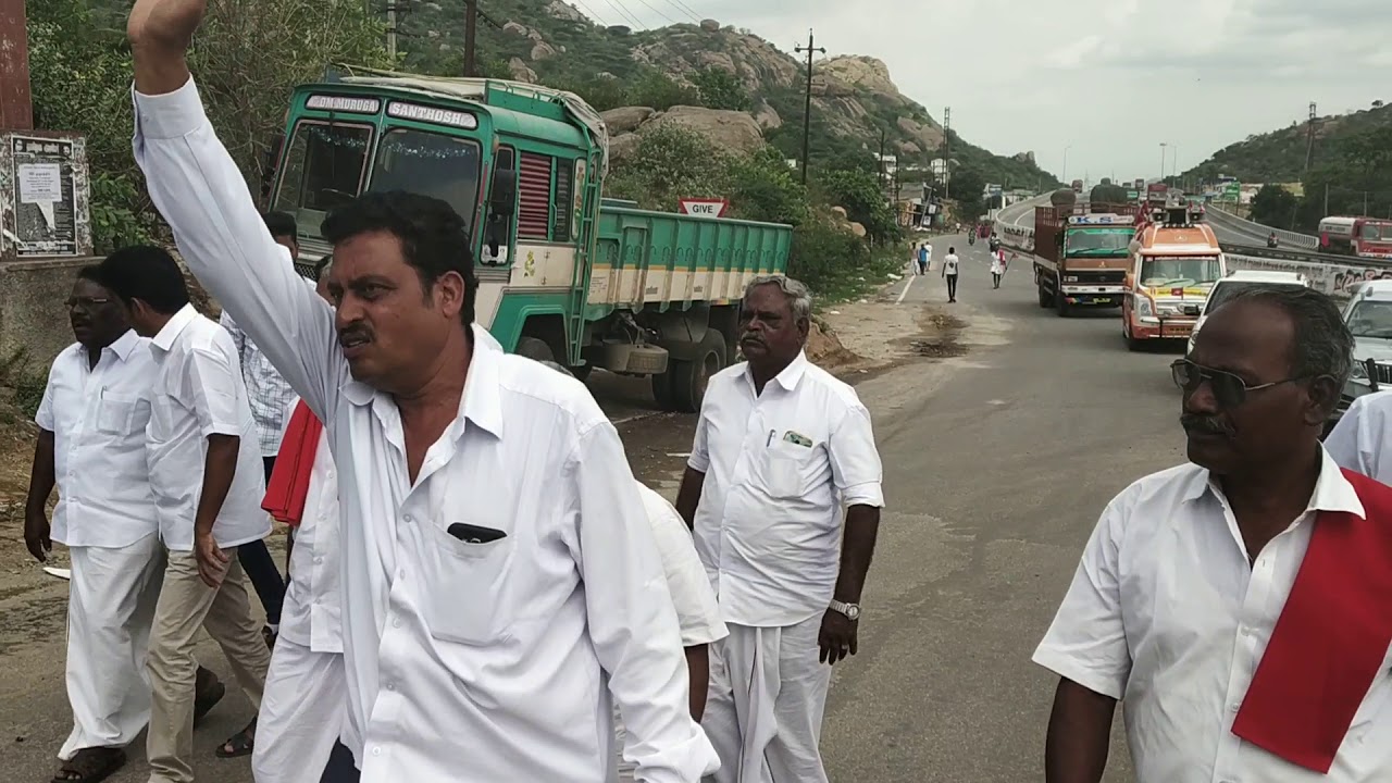 T RAMACHANDRAN thally MLA mass entry in sulagiri