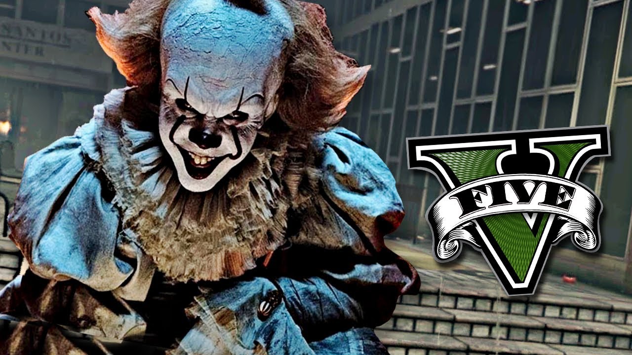 GTA V MODS: (IT) PENNYWISE, EL PAYASO ASESINO !! - RobleisIUTU