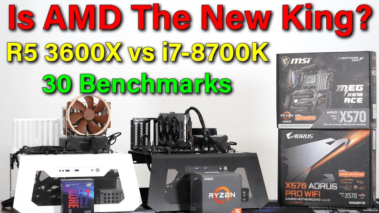Ryzen 5 3600X vs i7-8700K — 30 Benchmarks — A New King?