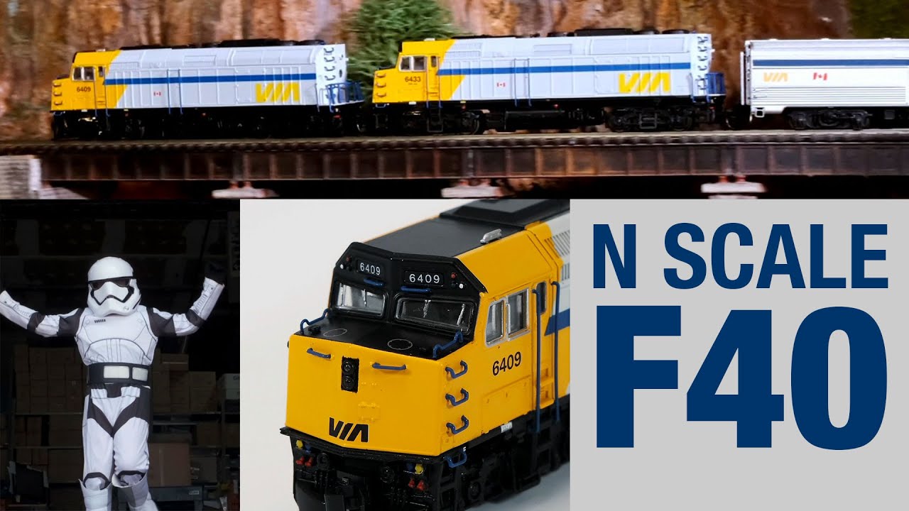 Новый локомотив Rapido N Scale F40PH!