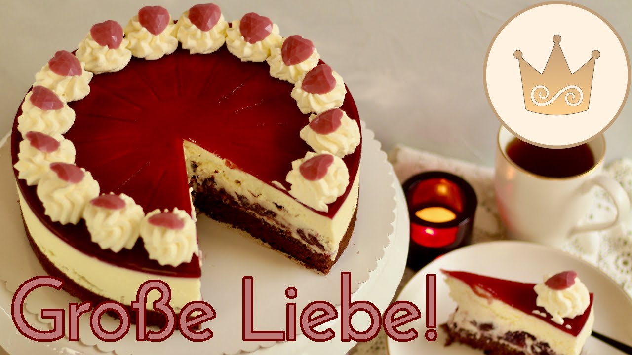 ROTKÄPPCHENTORTE/ SCHOKO-KIRSCH-TORTE 🍒 am VALENTINSTAG GEBURTSTAG backen! Rezept von SUGARPRINCESS