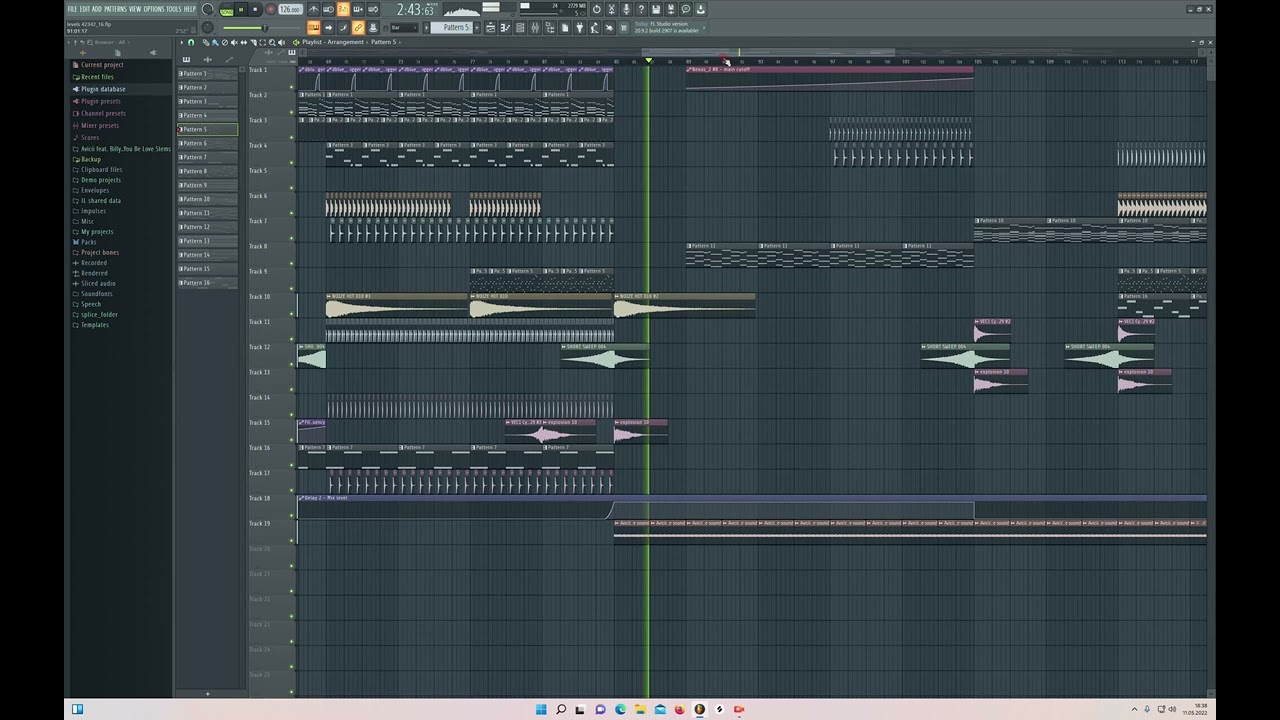 Avicii- Levels (Original Mix) (FL Studio Remake + FLP)