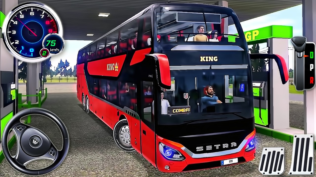 Bus Simulator : Ultimate #23 - Coach Bus SETRA Indian Road Driving - Android GamePlay