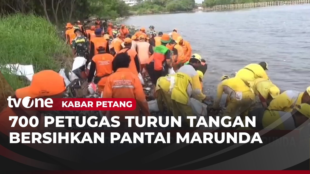 Hamparan Sampah Tutupi Garis Pantai di Cilincing, 700 Petugas Dikerahkan | Kabar Petang