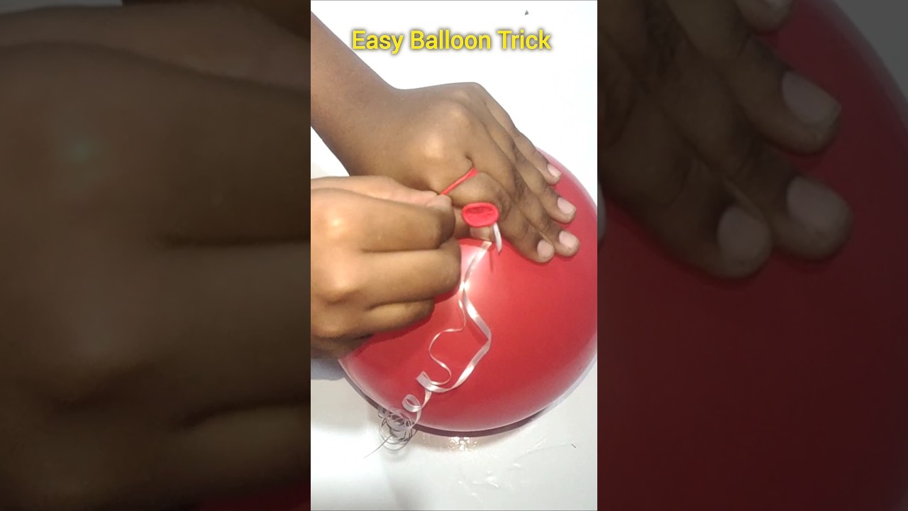 How to Tie Ribbon to Balloon Easily#party#Balloon#decoration#