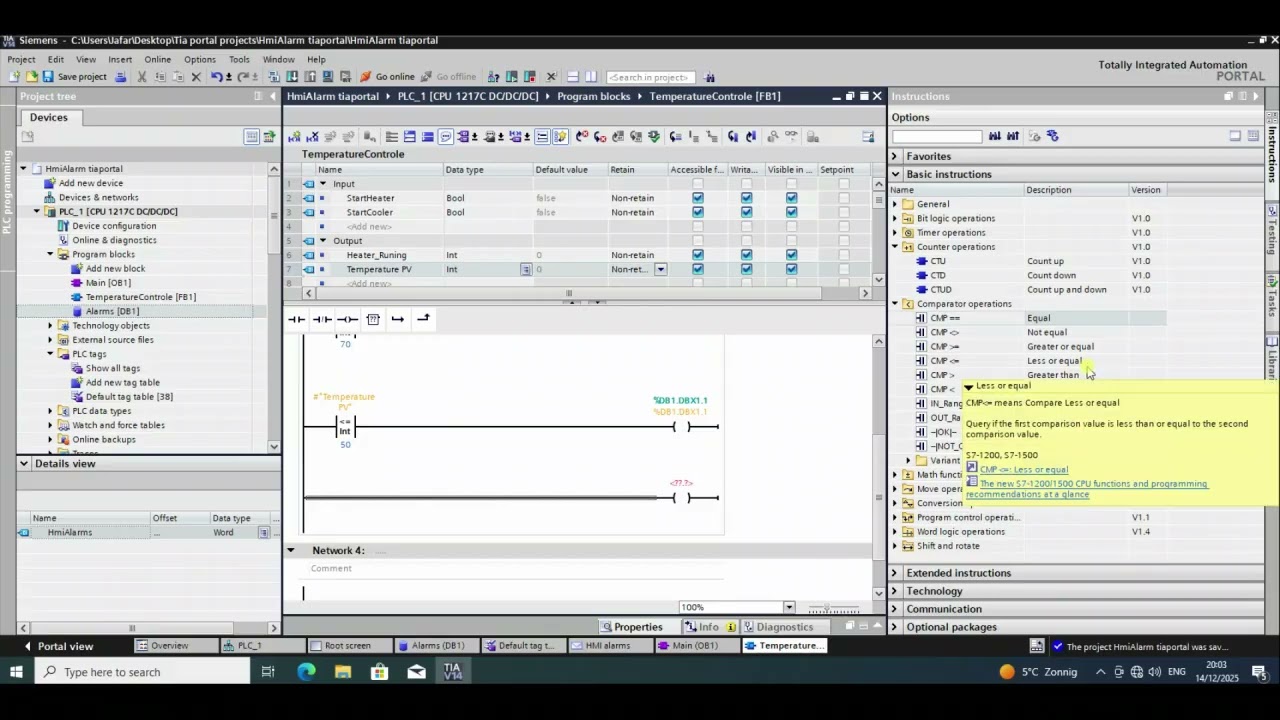 How to Create Alarms on HMI in TIA Portal