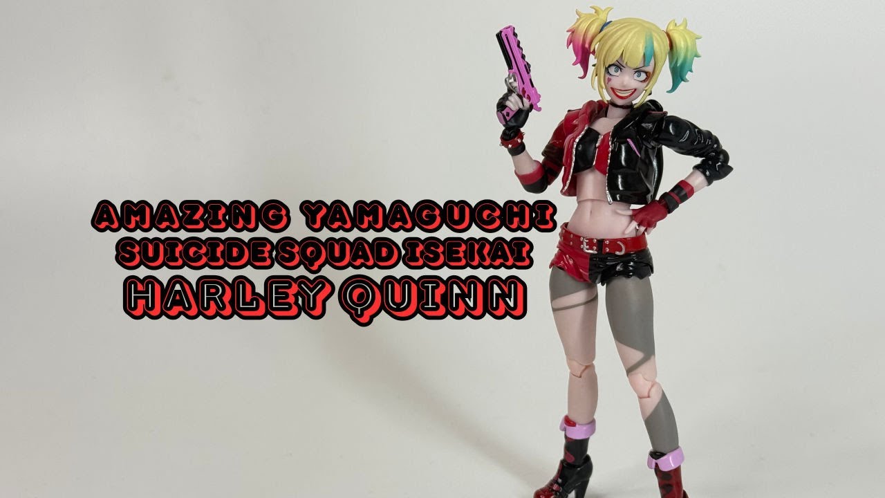Kaiyodo Amazing Yamaguchi Suicide Squad Isekai Harley Quinn Action Figure Review