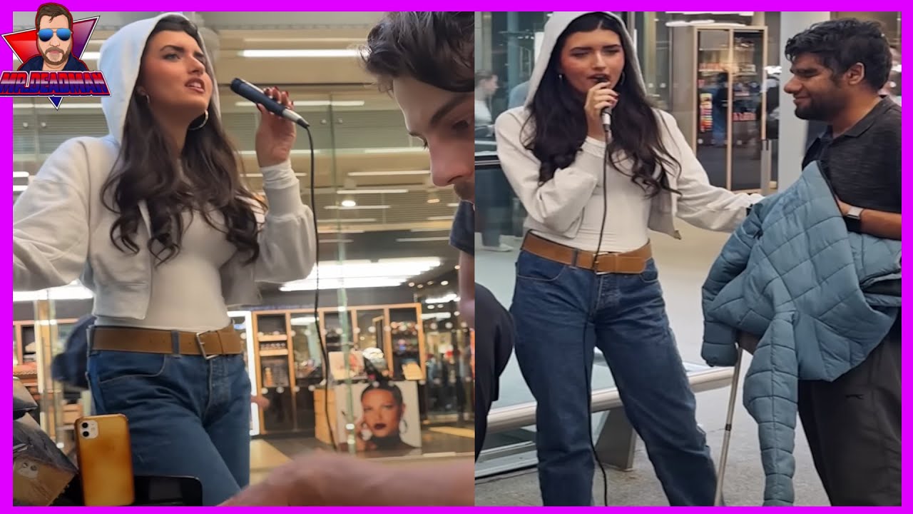 Angelina Jordan Sings for BLIND Man