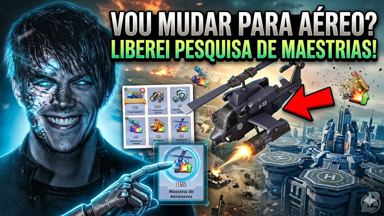 VOU MUDAR PARA AÉREO ? | FINALMENTE LIBEREI PESQUISA DE MAESTRIA ! | Last War Survival Game.