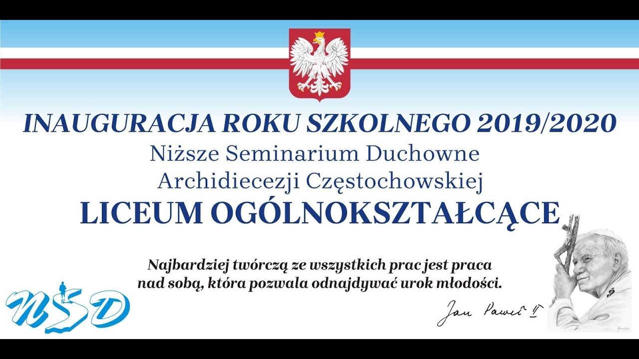 Inauguracja roku szkolnego 2019/2020 w NSD