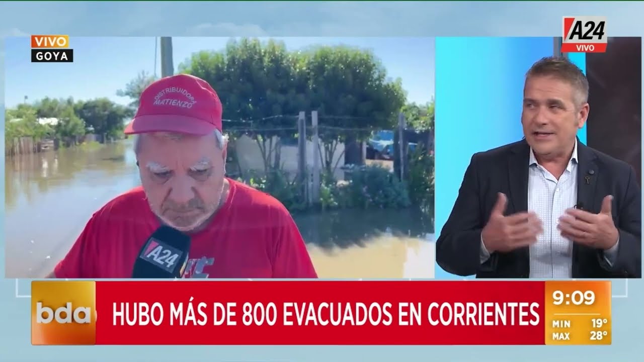 💧 Temporal en Corrientes: hubo más de 800 evacuados