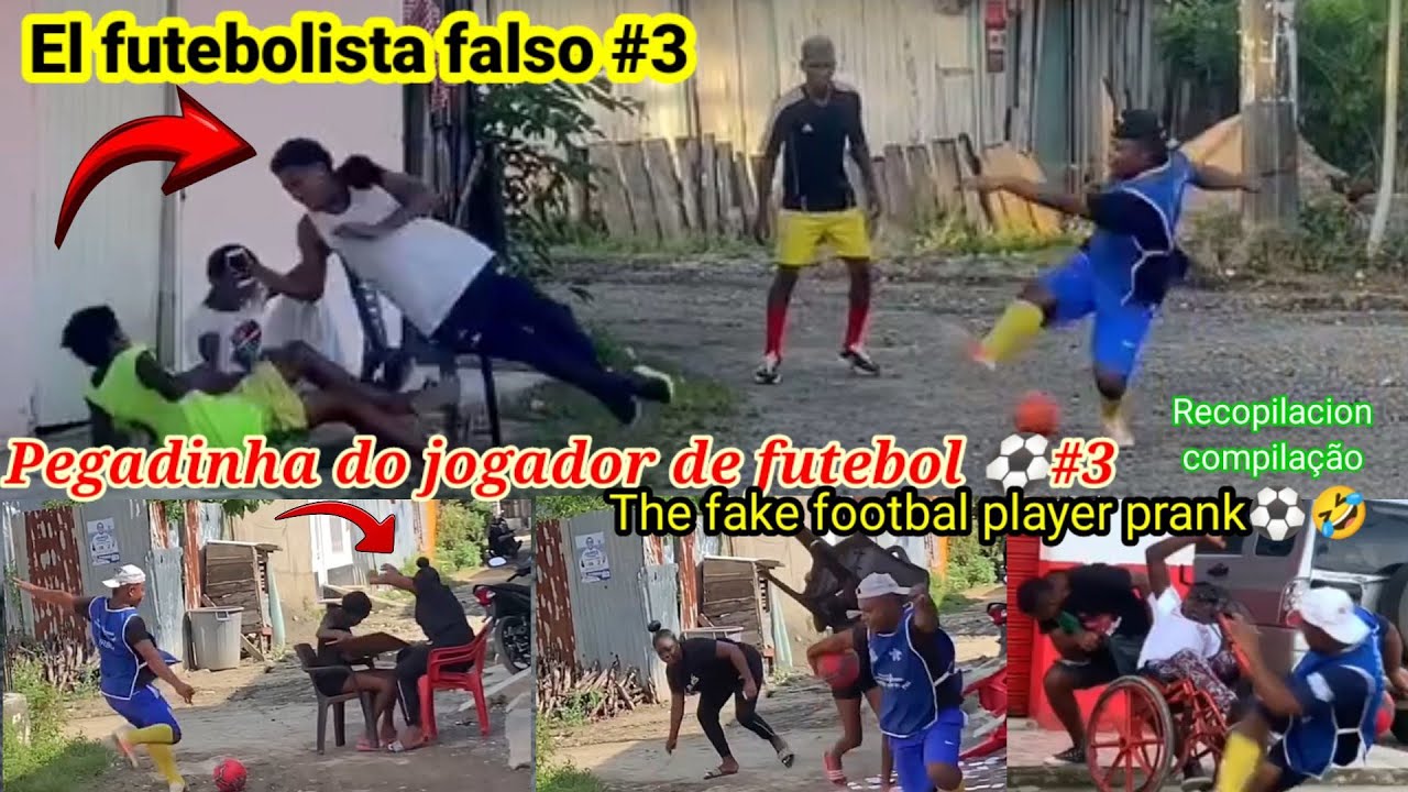 El futebolista falso#3 recopilación /pegadi jogador falso de futebol / The fake footbal player prank