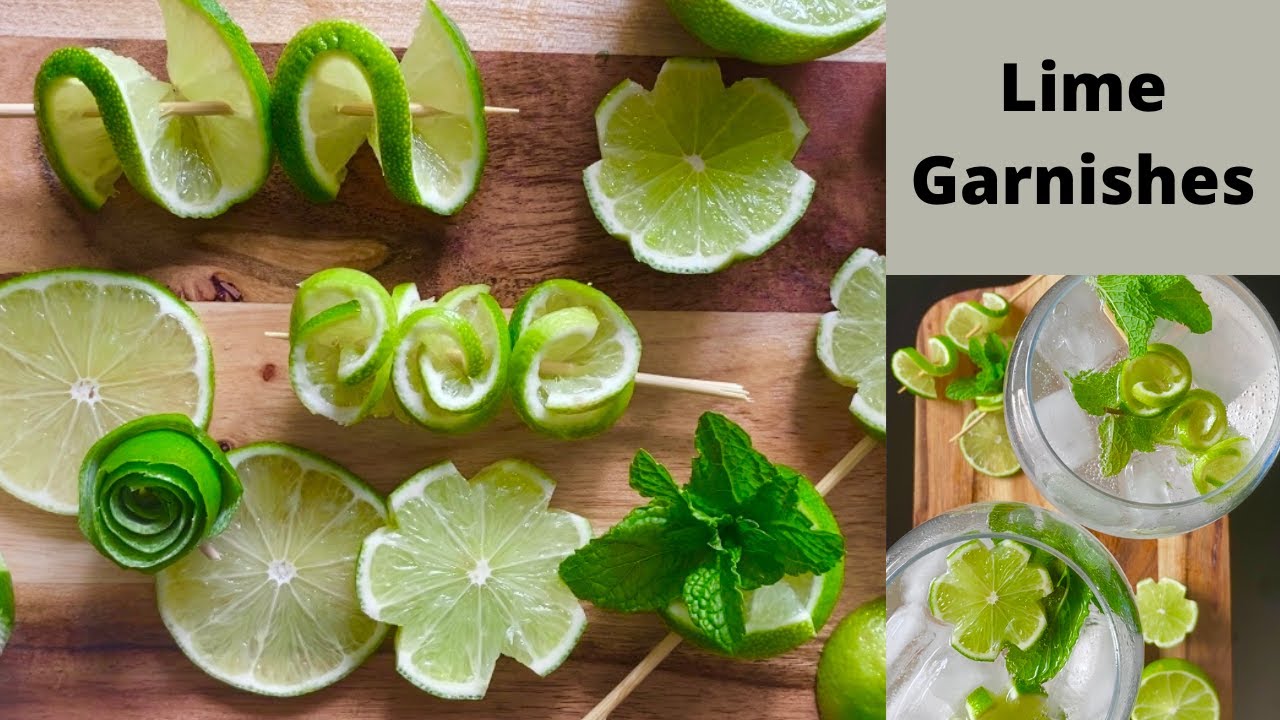 Lime Cocktail Garnish Ideas!
