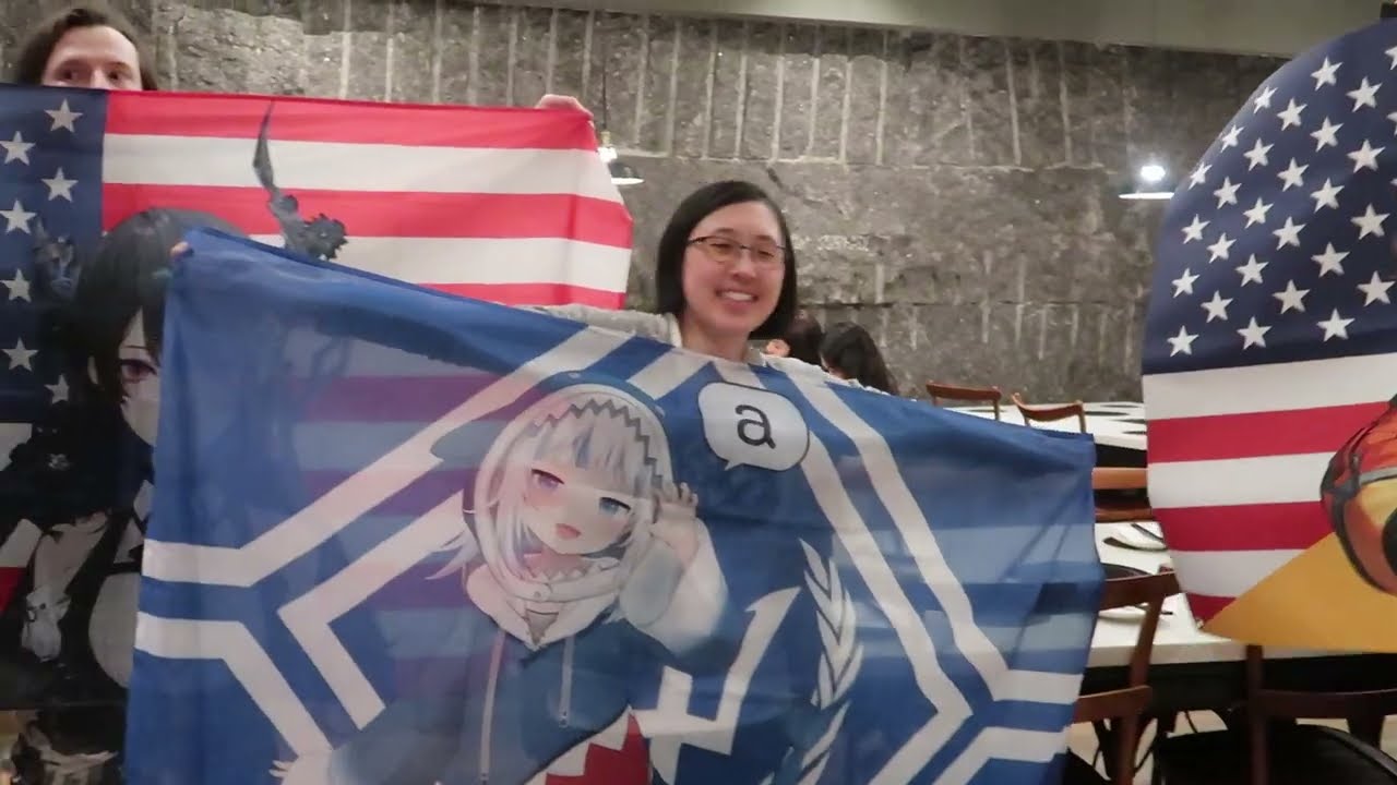 Hololive Flags at Hot Pot Restaurant | ANYC 2024